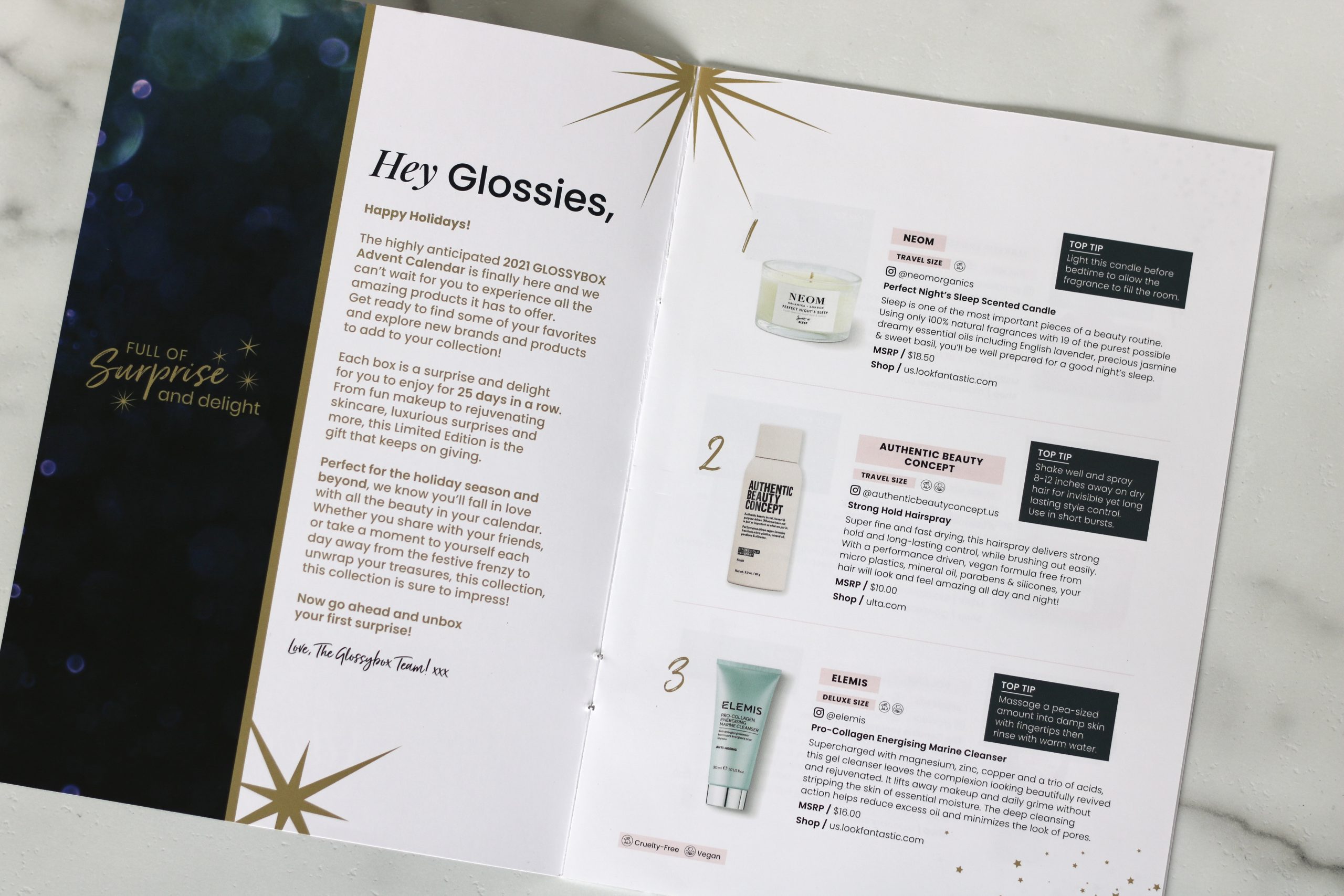 GLOSSYBOX 'Surprise Me' Advent Calendar 2021 (Worth £465)