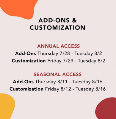 A Year of Boxes™ | FabFitFun Fall 2022 Add-Ons & Customization Dates
